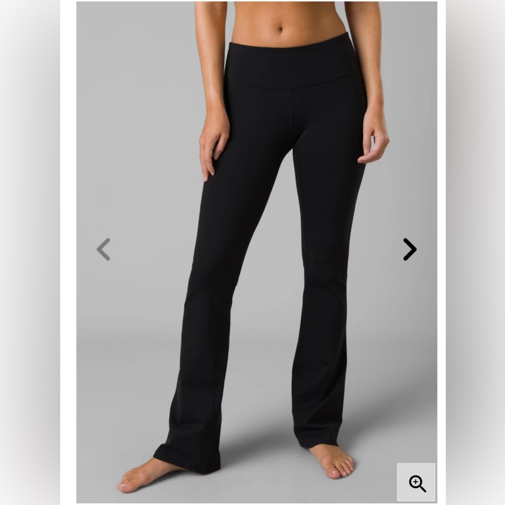 Prana athletic bootcut flare black leggings